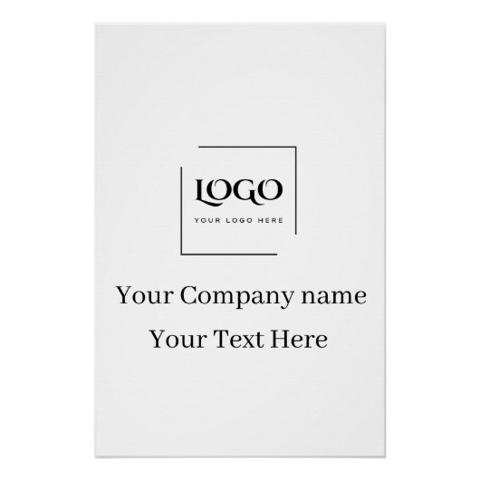 Elegante aangepaste sjabloon voor uw logo perfect poster (Voorkant)
