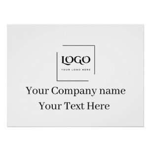 Elegante aangepaste sjabloon voor uw logo perfect poster