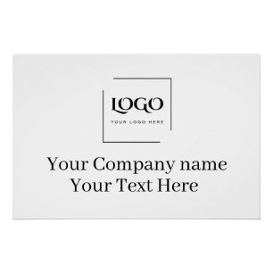 Elegante aangepaste sjabloon voor uw logo perfect poster
