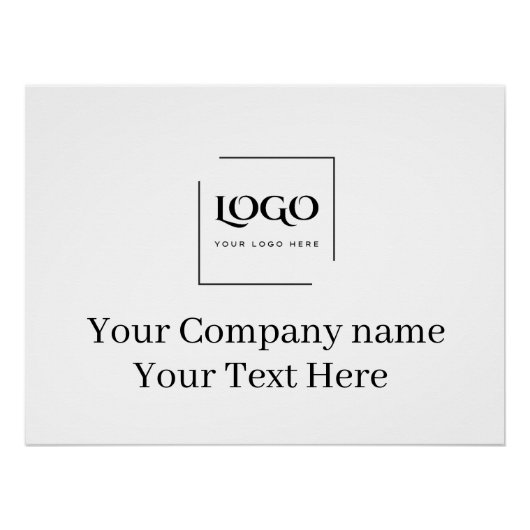 Elegante aangepaste sjabloon voor uw logo perfect poster (Voorkant)
