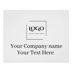 Elegante aangepaste sjabloon voor uw logo perfect poster