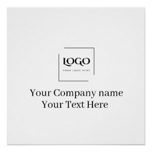 Elegante aangepaste sjabloon voor uw logo perfect poster