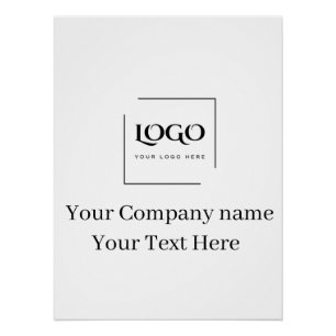 Elegante aangepaste sjabloon voor uw logo perfect poster