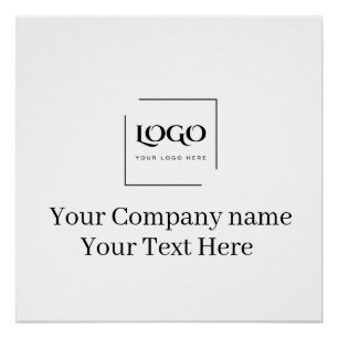 Elegante aangepaste sjabloon voor uw logo perfect poster