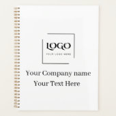 Elegante aangepaste sjabloon voor uw logo planner (Voorkant)