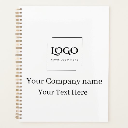 Elegante aangepaste sjabloon voor uw logo planner (Voorkant)