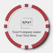 Elegante aangepaste sjabloon voor uw logo poker chips (Voorkant)