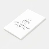 Elegante aangepaste sjabloon voor uw logo post-it® notes (Schuin)