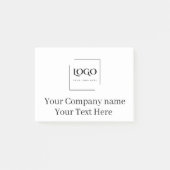 Elegante aangepaste sjabloon voor uw logo post-it® notes (Voorkant)