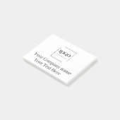 Elegante aangepaste sjabloon voor uw logo post-it® notes (Schuin)