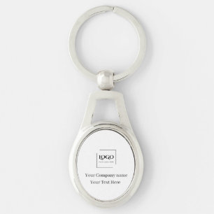 Elegante aangepaste sjabloon voor uw logo sleutelhanger