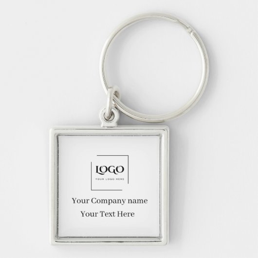 Elegante aangepaste sjabloon voor uw logo sleutelhanger (Voorkant)