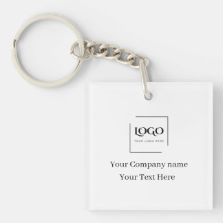 Elegante aangepaste sjabloon voor uw logo sleutelhanger