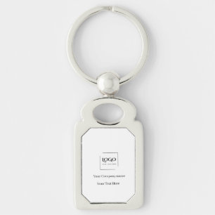 Elegante aangepaste sjabloon voor uw logo sleutelhanger