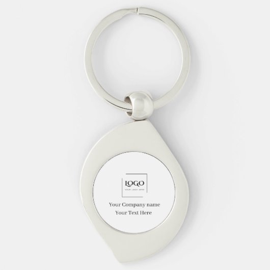 Elegante aangepaste sjabloon voor uw logo sleutelhanger (Voorkant)