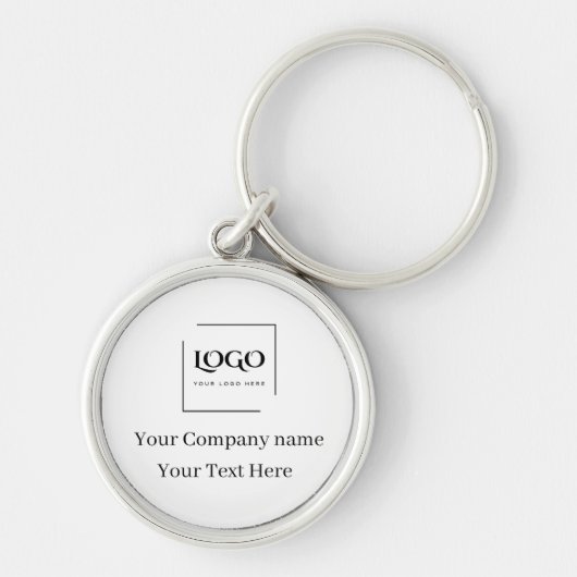 Elegante aangepaste sjabloon voor uw logo sleutelhanger (Voorkant)