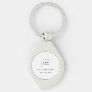 Elegante aangepaste sjabloon voor uw logo sleutelhanger