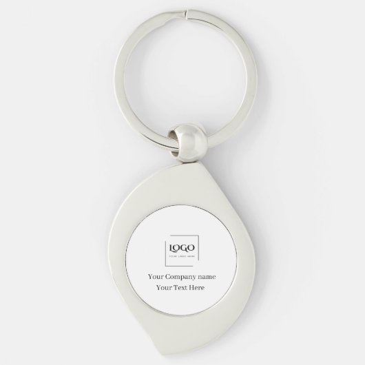 Elegante aangepaste sjabloon voor uw logo sleutelhanger (Voorkant)