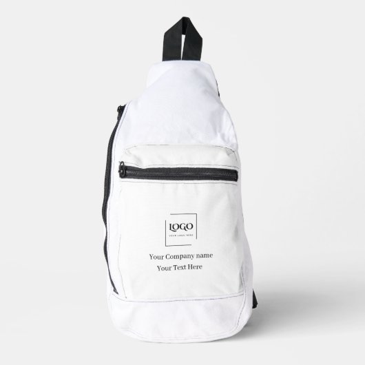 Elegante aangepaste sjabloon voor uw logo sling bag (Voorkant)
