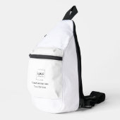 Elegante aangepaste sjabloon voor uw logo sling bag (Rechterhoek)