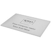 Elegante aangepaste sjabloon voor uw logo snijplank (Hoek)