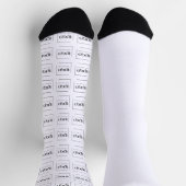 Elegante aangepaste sjabloon voor uw logo sokken (Top)