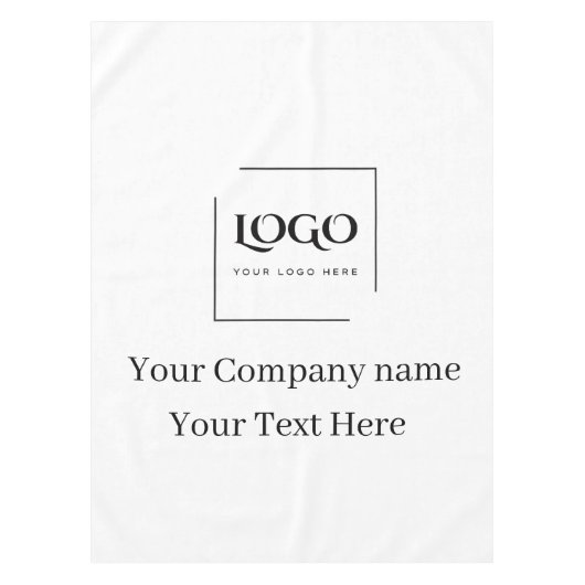 Elegante aangepaste sjabloon voor uw logo tafelkleed (Voorkant)