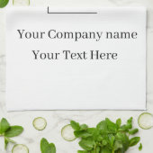 Elegante aangepaste sjabloon voor uw logo theedoek (Gevouwen)