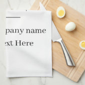 Elegante aangepaste sjabloon voor uw logo theedoek (Quarter Fold)
