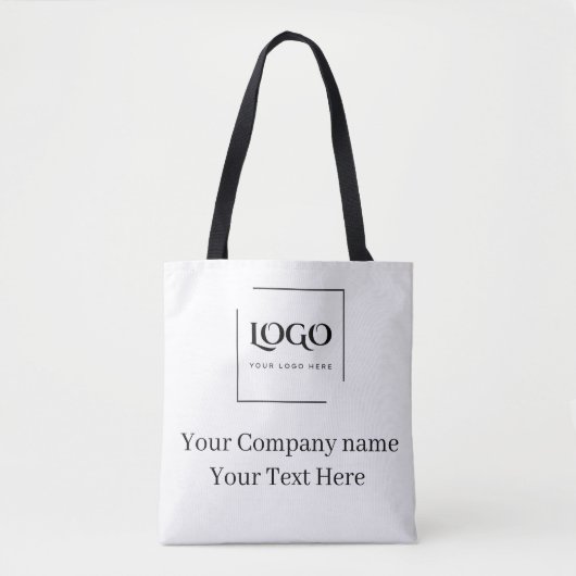 Elegante aangepaste sjabloon voor uw logo tote bag (Voorkant)