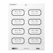 Elegante aangepaste trouwcadeautaglabels etiket (Full Sheet)