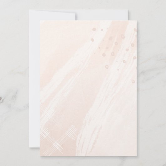 Elegante Aangepaste Trouwfoto Aankondiging (Achterkant)