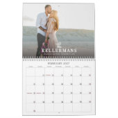 Elegante aangepaste trouwfoto kalender (Feb 2027)