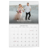 Elegante aangepaste trouwfoto kalender (Jan 2027)
