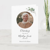 Elegante aangepaste viering van het leven gevouwen programma (Voorkant)