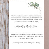 Elegante aangepaste viering van het leven gevouwen programma