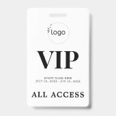 Elegante aangepaste VIP-all-access pas evenementen Badge (Voorzijde)