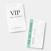 Elegante aangepaste VIP-all-access pas evenementen Badge (Voor- en achterkant)