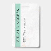 Elegante aangepaste VIP-all-access pas evenementen Badge (Achterkant)