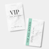 Elegante aangepaste VIP-all-access pas evenementen Badge (Voor- en achterkant)