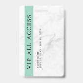 Elegante aangepaste VIP-all-access pas evenementen Badge (Achterkant)