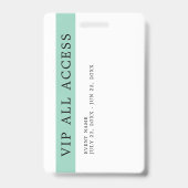 Elegante aangepaste VIP All Access Pass evenemente Badge (Achterkant)