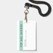 Elegante aangepaste VIP All Access Pass evenemente Badge (Achterkant met lanyard)