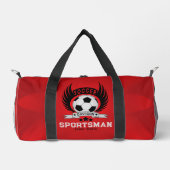 Elegante aangepaste voetbal logo plunjezak (Voorkant)