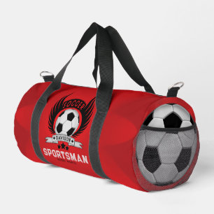 Elegante aangepaste voetbal logo plunjezak