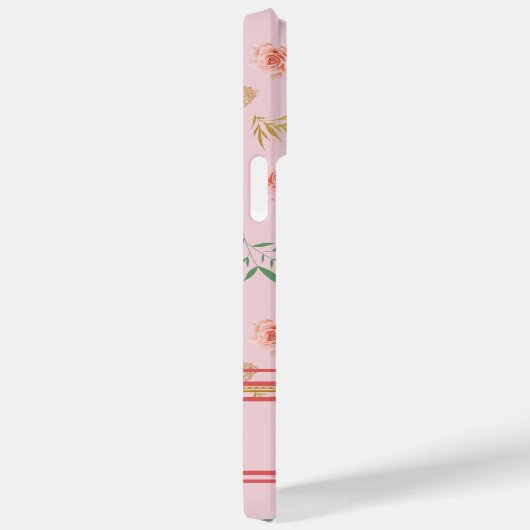 Elegante aangepaste vrouwelijke roze bloesems met Case-Mate iPhone case (Achterkant / Rechts)