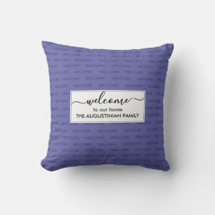 Elegante Aangepaste WELKOM IN ONZE THUIS Kussen