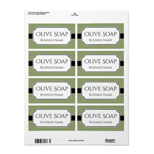 Elegante aangepaste zakelijke productlabels etiket (Full Sheet)