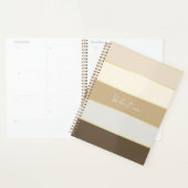 Elegante aangepaste zomerkleuren Kleurenblok Strep Planner (Display)