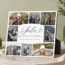 Elegante Aangepaste Zus Foto Collage Vriendin Aand